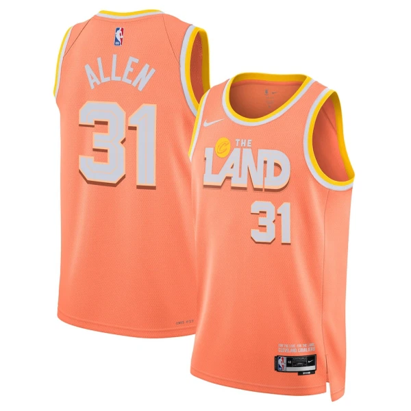 Nike Muški Dres Cleveland Cavaliers Jarrett Allen City Edition 2025/26 Swingman NarančAsto