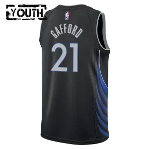 Nike Dječji Dres Dallas Mavericks Daniel Gafford City Edition 2025/26 Swingman Crna