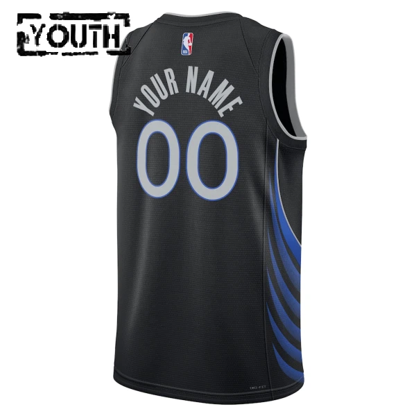 Nike Dječji Dres Dallas Mavericks Personalizacija City Edition 2025/26 Swingman Crna