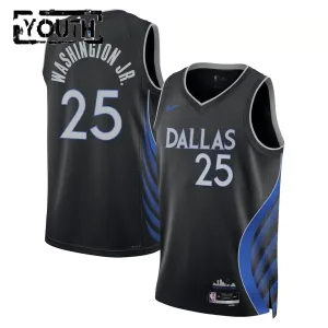 Nike Dječji Dres Dallas Mavericks Washington JR City Edition 2025/26 Swingman Crna