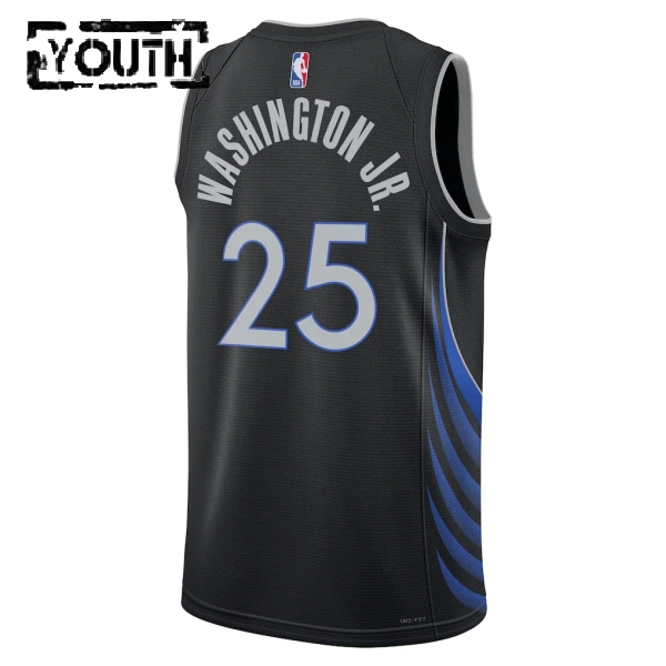 Nike Dječji Dres Dallas Mavericks Washington JR City Edition 2025/26 Swingman Crna