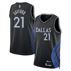 Nike Muški Dres Dallas Mavericks Daniel Gafford City Edition 2025/26 Swingman Crna
