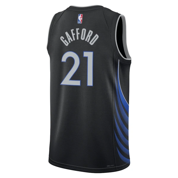 Nike Muški Dres Dallas Mavericks Daniel Gafford City Edition 2025/26 Swingman Crna