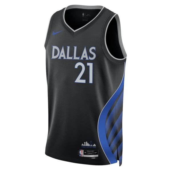 Nike Muški Dres Dallas Mavericks Daniel Gafford City Edition 2025/26 Swingman Crna
