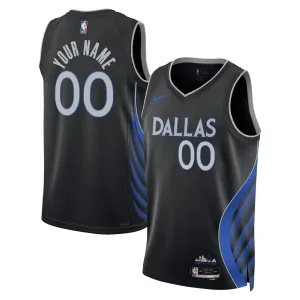 Nike Muški Dres Dallas Mavericks Personalizacija City Edition 2025/26 Swingman Crna