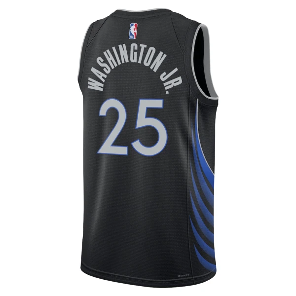 Nike Muški Dres Dallas Mavericks Washington JR City Edition 2025/26 Swingman Crna