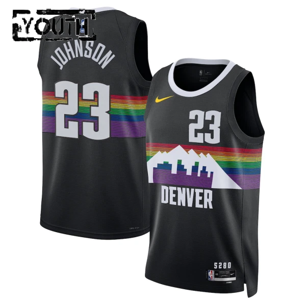 Nike Dječji Dres Denver Nuggets Cameron Johnson City Edition 2025/26 Swingman Crna