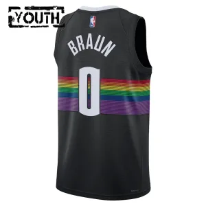 Nike Dječji Dres Denver Nuggets Christian Braun City Edition 2025/26 Swingman Crna