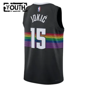 Nike Dječji Dres Denver Nuggets Nikola Jokic City Edition 2025/26 Swingman Crna