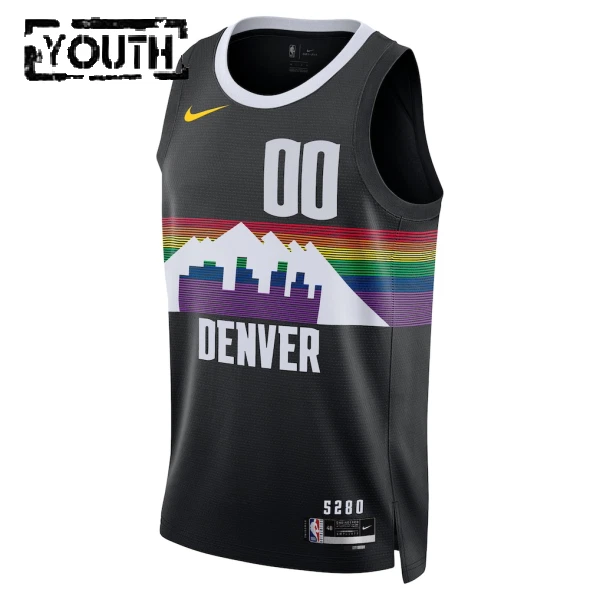 Nike Dječji Dres Denver Nuggets Personalizacija City Edition 2025/26 Swingman Crna
