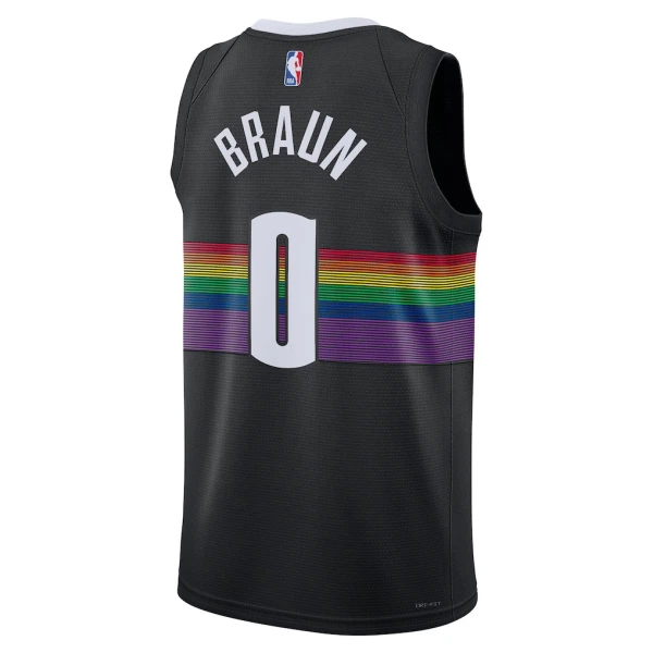 Nike Muški Dres Denver Nuggets Christian Braun City Edition 2025/26 Swingman Crna