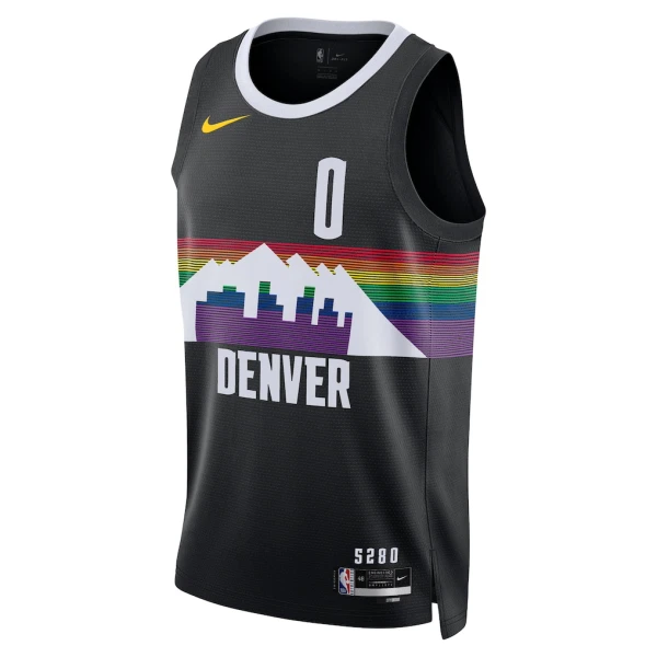 Nike Muški Dres Denver Nuggets Christian Braun City Edition 2025/26 Swingman Crna