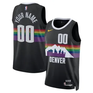 Nike Muški Dres Denver Nuggets Personalizacija City Edition 2025/26 Swingman Crna