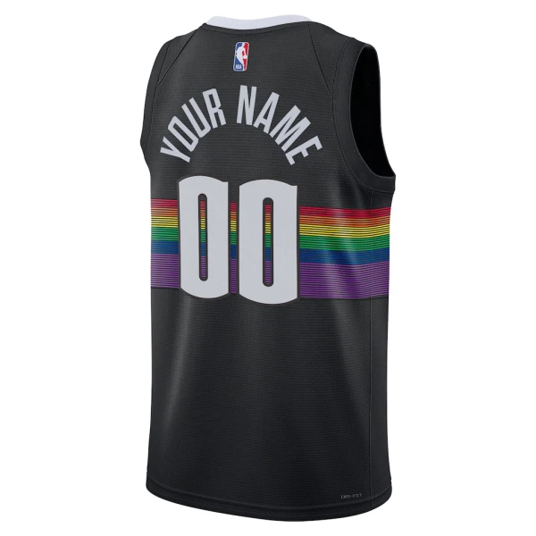 Nike Muški Dres Denver Nuggets Personalizacija City Edition 2025/26 Swingman Crna
