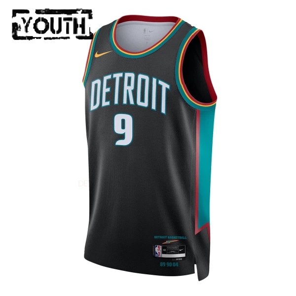 Nike Dječji Dres Detroit Pistons Ausar Thompson City Edition 2025/26 Swingman Crna