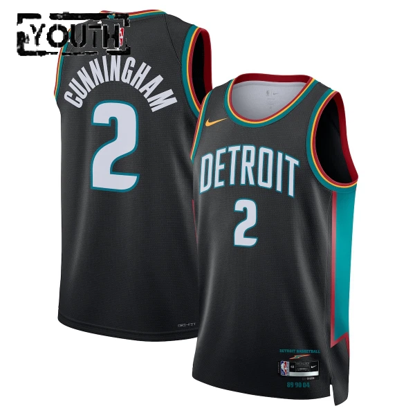 Nike Dječji Dres Detroit Pistons Cade Cunningham City Edition 2025/26 Swingman Crna