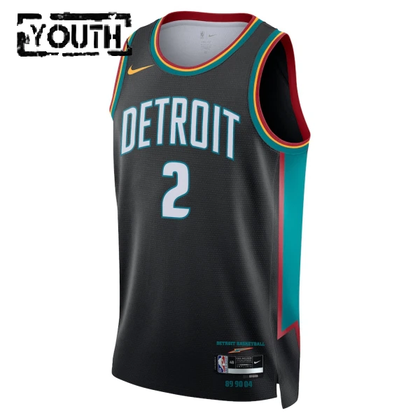 Nike Dječji Dres Detroit Pistons Cade Cunningham City Edition 2025/26 Swingman Crna