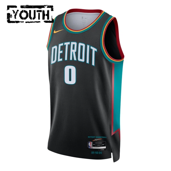 Nike Dječji Dres Detroit Pistons Jalen Duren City Edition 2025/26 Swingman Crna