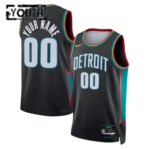 Nike Dječji Dres Detroit Pistons Personalizacija City Edition 2025/26 Swingman Crna