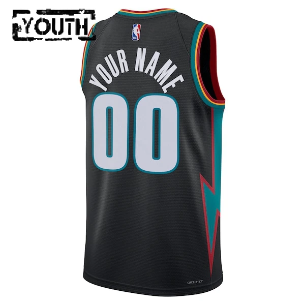 Nike Dječji Dres Detroit Pistons Personalizacija City Edition 2025/26 Swingman Crna