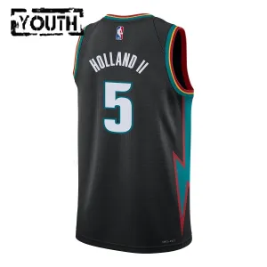 Nike Dječji Dres Detroit Pistons Ron Holland II City Edition 2025/26 Swingman Crna