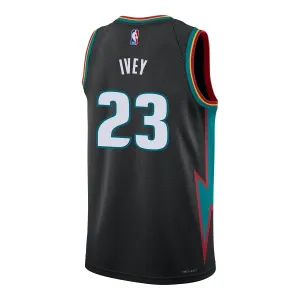 Nike Muški Dres Detroit Pistons Jaden Ivey City Edition 2025/26 Swingman Crna