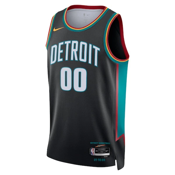 Nike Muški Dres Detroit Pistons Personalizacija City Edition 2025/26 Swingman Crna