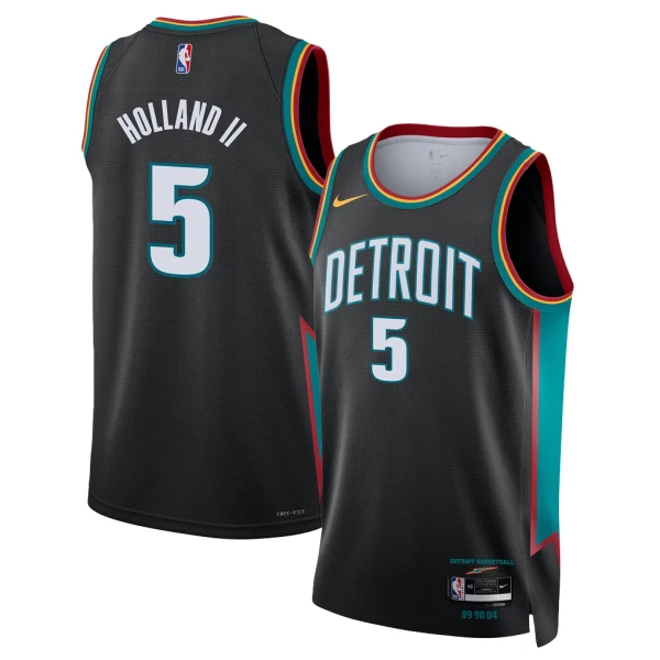 Nike Muški Dres Detroit Pistons Ron Holland II City Edition 2025/26 Swingman Crna