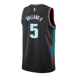Nike Muški Dres Detroit Pistons Ron Holland II City Edition 2025/26 Swingman Crna