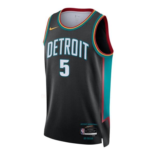 Nike Muški Dres Detroit Pistons Ron Holland II City Edition 2025/26 Swingman Crna