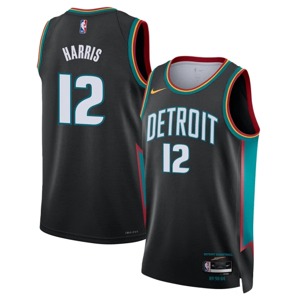 Nike Muški Dres Detroit Pistons Tobias Harris City Edition 2025/26 Swingman Crna