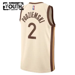 Nike Dječji Dres Golden State Warriors Brandin Podziemski City Edition 2025/26 Swingman Bijela