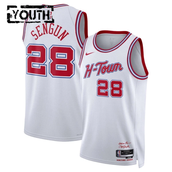 Nike Dječji Dres Houston Rockets Alperen Sengun City Edition 2025/26 Swingman Bijela