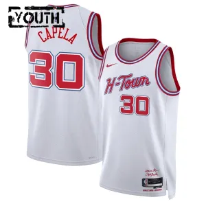 Nike Dječji Dres Houston Rockets Clint Capela City Edition 2025/26 Swingman Bijela