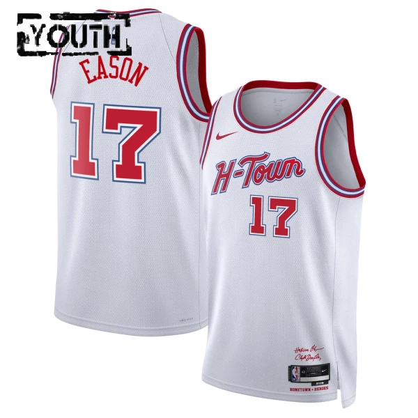 Nike Dječji Dres Houston Rockets Tari Eason City Edition 2025/26 Swingman Bijela