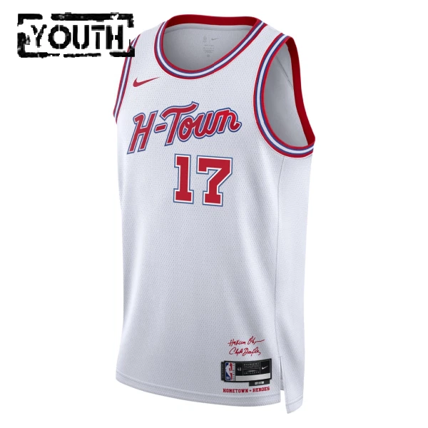 Nike Dječji Dres Houston Rockets Tari Eason City Edition 2025/26 Swingman Bijela