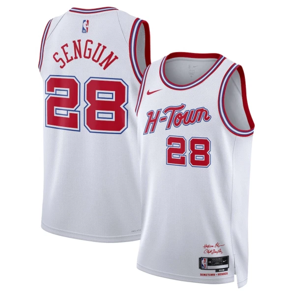 Nike Muški Dres Houston Rockets Alperen Sengun City Edition 2025/26 Swingman Bijela