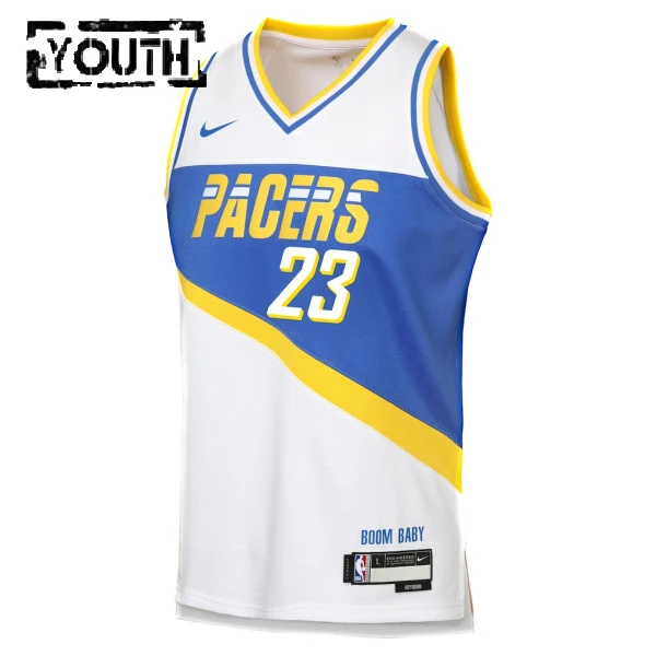 Nike Dječji Dres Indiana Pacers Aaron Nesmith City Edition 2025/26 Swingman Bijela