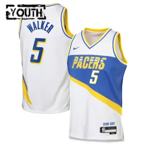 Nike Dječji Dres Indiana Pacers Jarace Walker City Edition 2025/26 Swingman Bijela