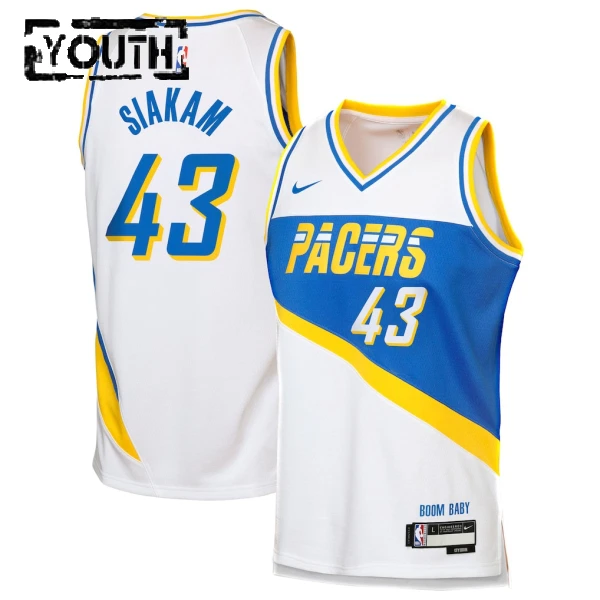 Nike Dječji Dres Indiana Pacers Pascal Siakam City Edition 2025/26 Swingman Bijela Nike Dječji Dres Indiana Pacers Pascal Siakam City Edition 2025/26 Swingman Bijela