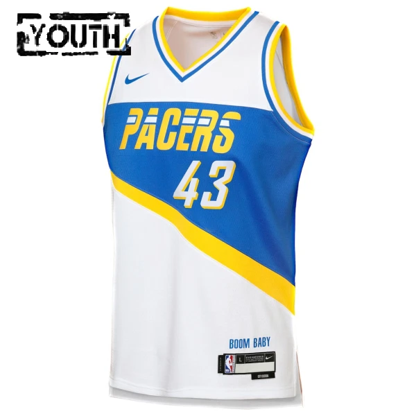 Nike Dječji Dres Indiana Pacers Pascal Siakam City Edition 2025/26 Swingman Bijela