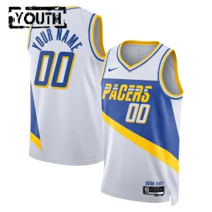 Nike Dječji Dres Indiana Pacers Personalizacija City Edition 2025/26 Swingman Bijela