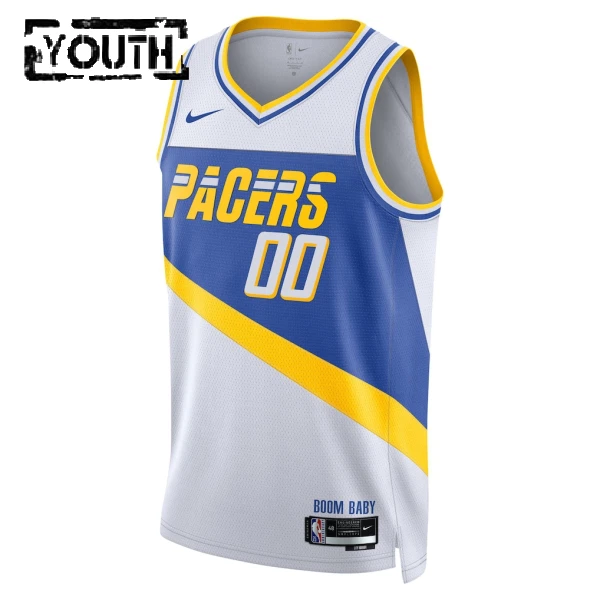 Nike Dječji Dres Indiana Pacers Personalizacija City Edition 2025/26 Swingman Bijela