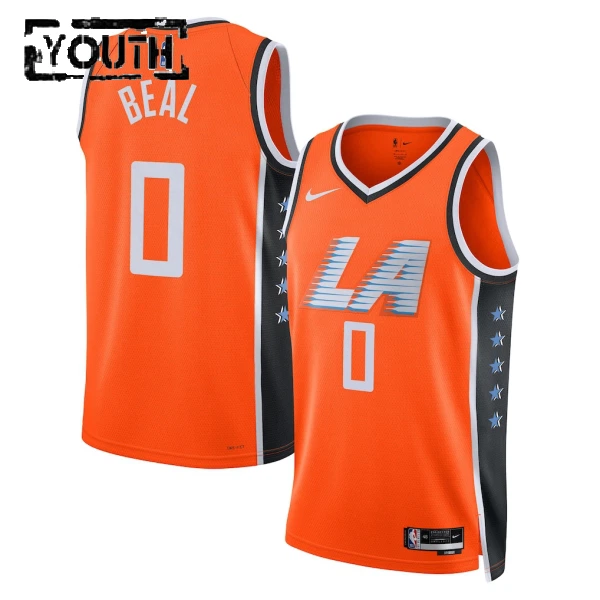 Nike Dječji Dres LA Clippers Bradley Beal City Edition 2025/26 Swingman NarančAsto
