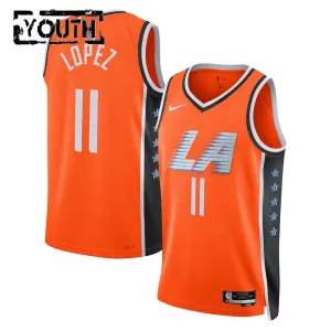 Nike Dječji Dres LA Clippers Brook Lopez City Edition 2025/26 Swingman NarančAsto
