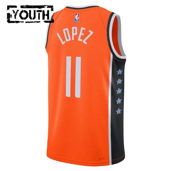 Nike Dječji Dres LA Clippers Brook Lopez City Edition 2025/26 Swingman NarančAsto
