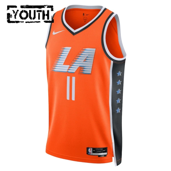 Nike Dječji Dres LA Clippers Brook Lopez City Edition 2025/26 Swingman NarančAsto
