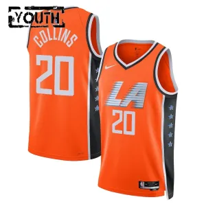 Nike Dječji Dres LA Clippers John Collins City Edition 2025/26 Swingman NarančAsto