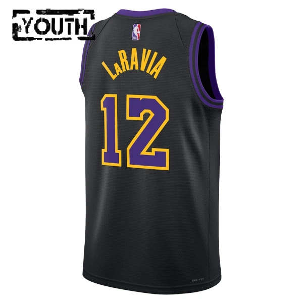 Nike Dječji Dres Los Angeles Lakers Jake Laravia City Edition 2025/26 Swingman Crna
