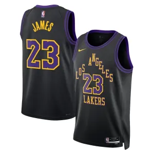 Nike Muški Dres Los Angeles Lakers Lebron James City Edition 2025/26 Swingman Crna